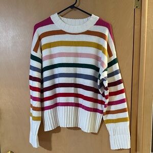 GAP Women's Striped Crew Neck Sweater XL